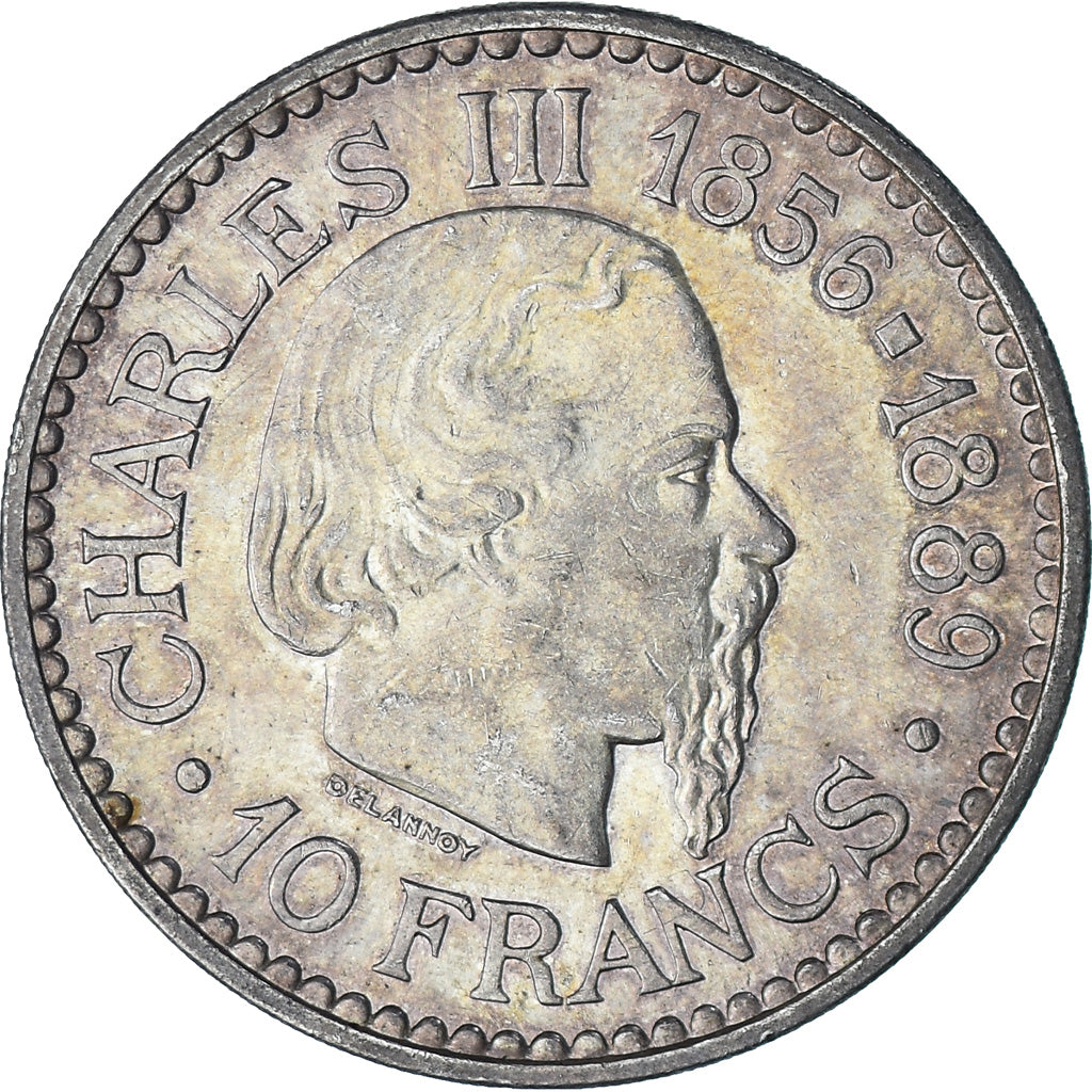 Münze, Monaco, Rainier III, 10 Francs, 1966, Monnaie de Paris, UNZ, Silber