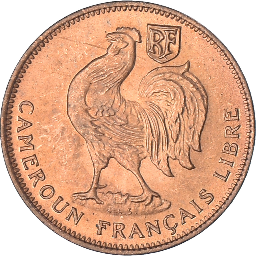Coin, French Equatorial Africa, Cameroun, 50 Centimes, 1943, Pretoria