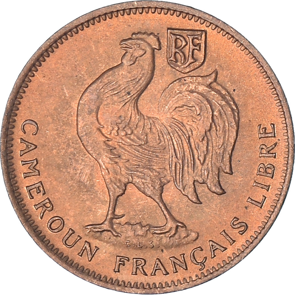 Coin, French Equatorial Africa, Cameroun, 50 Centimes, 1943, Pretoria