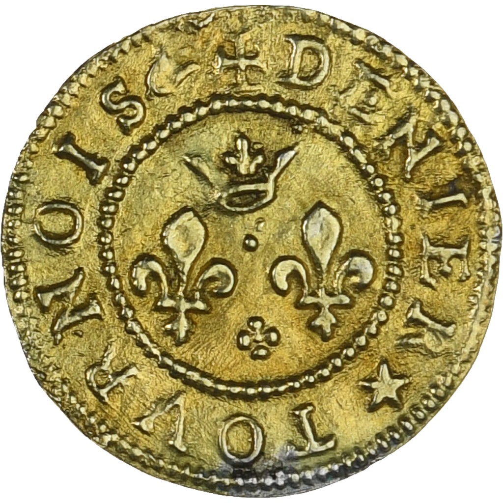 Frankrijk, Denier à épouser, Collection Térisse, ZF+, Vermeil, Terisse:D50