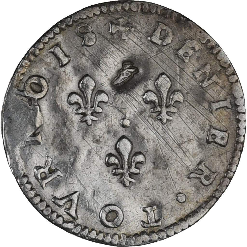 Frankrijk, Denier à épouser, Collection Térisse, ZF, Zilver, Terisse:D52