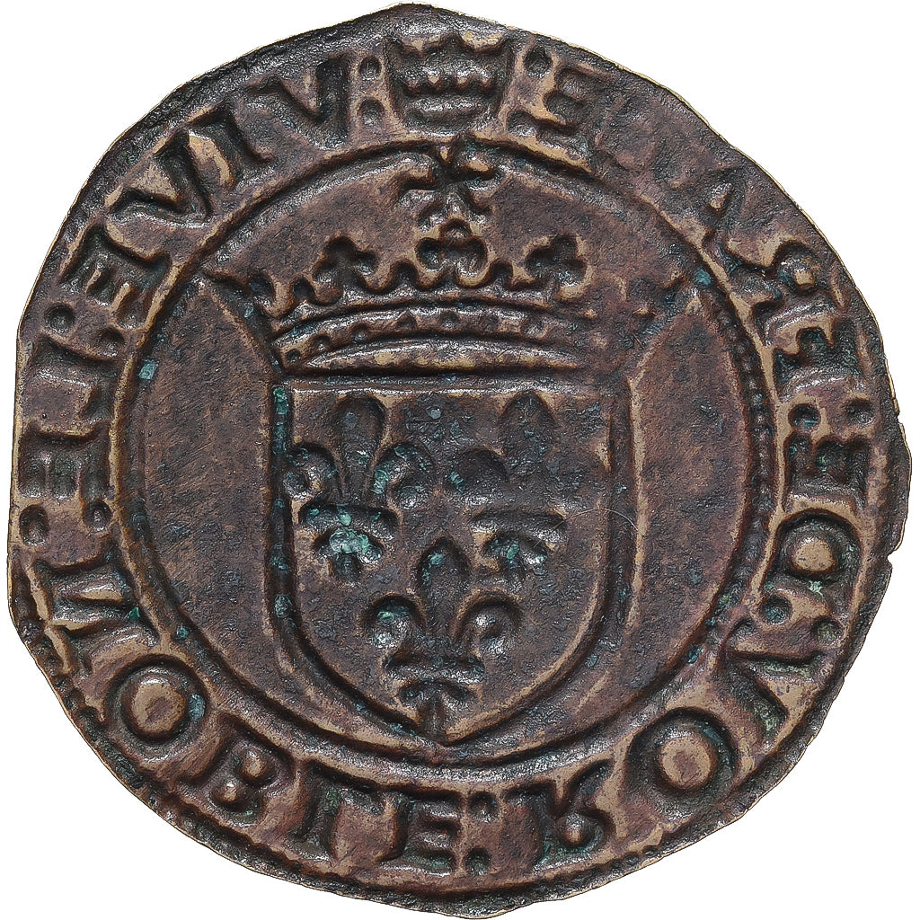 France, Denier à épouser ?, Collection Térisse, TTB, Cuivre, Terisse:D137