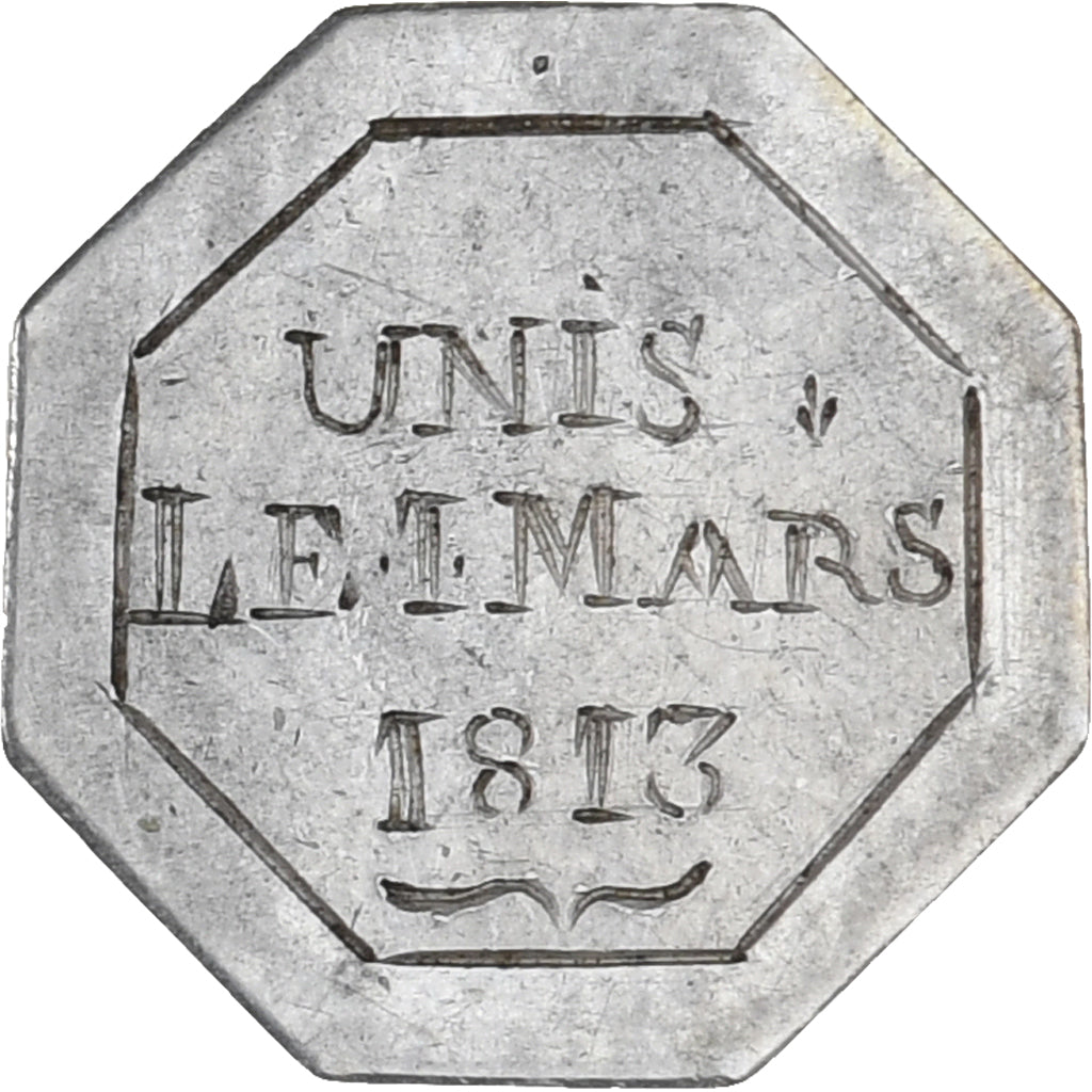 Francia, Denier à épouser, 1813, Collection Térisse, MBC+, Plata