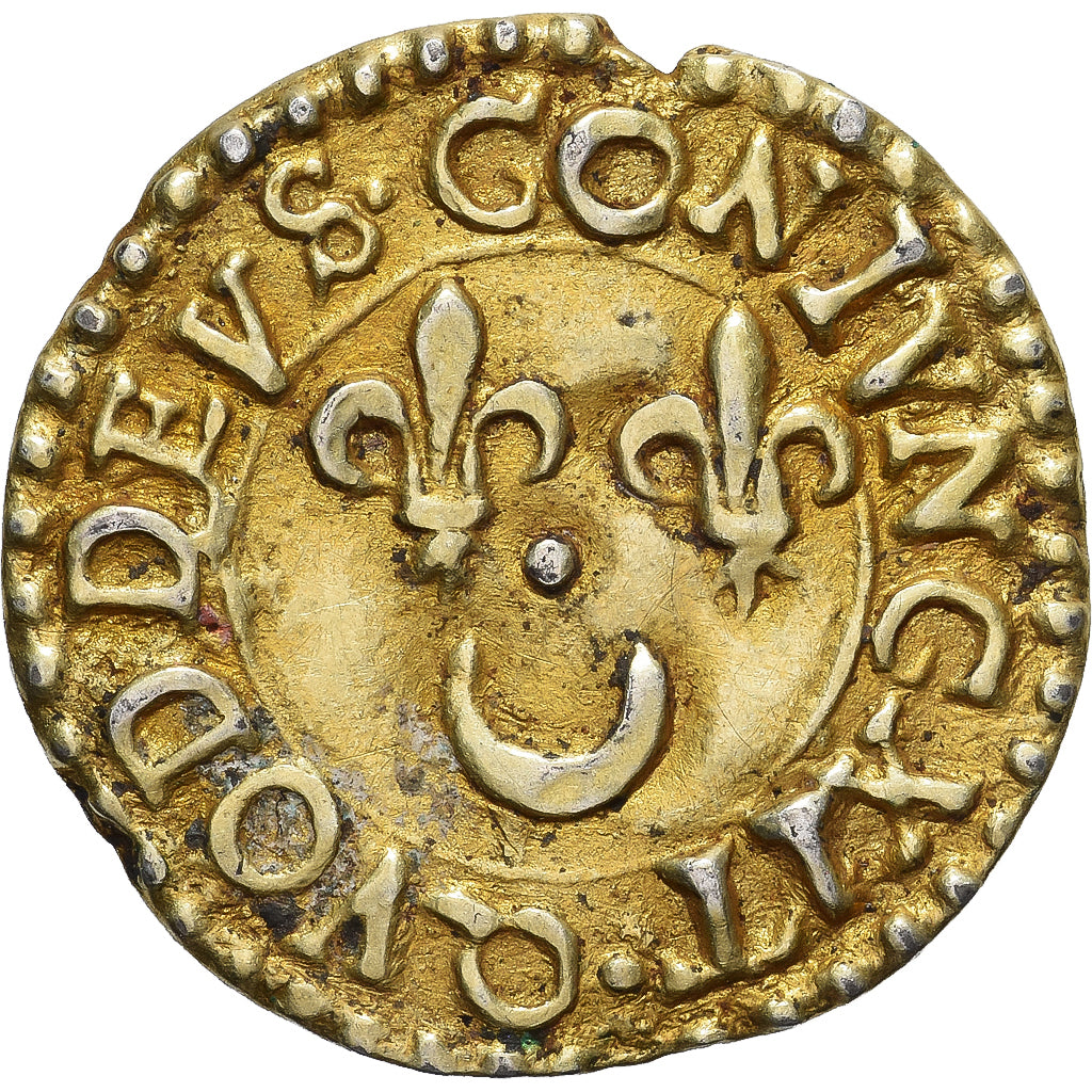 France, Denier à épouser, Collection Térisse, EF(40-45), Vermeil, Terisse:D109