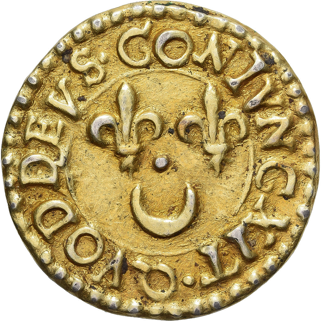Francia, Denier à épouser, Collection Térisse, BB+, Vermeil, Terisse:D109
