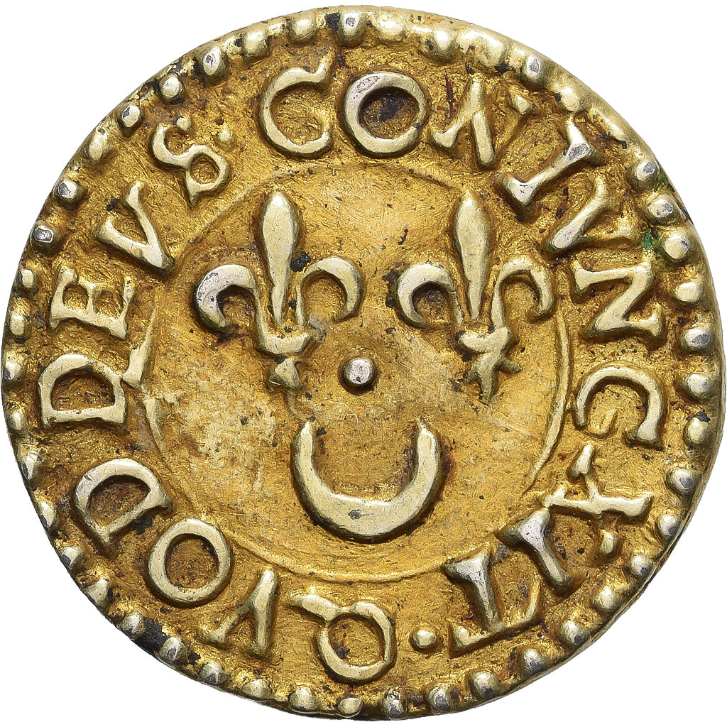 Frankrijk, Denier à épouser, Collection Térisse, ZF+, Vermeil, Terisse:D109