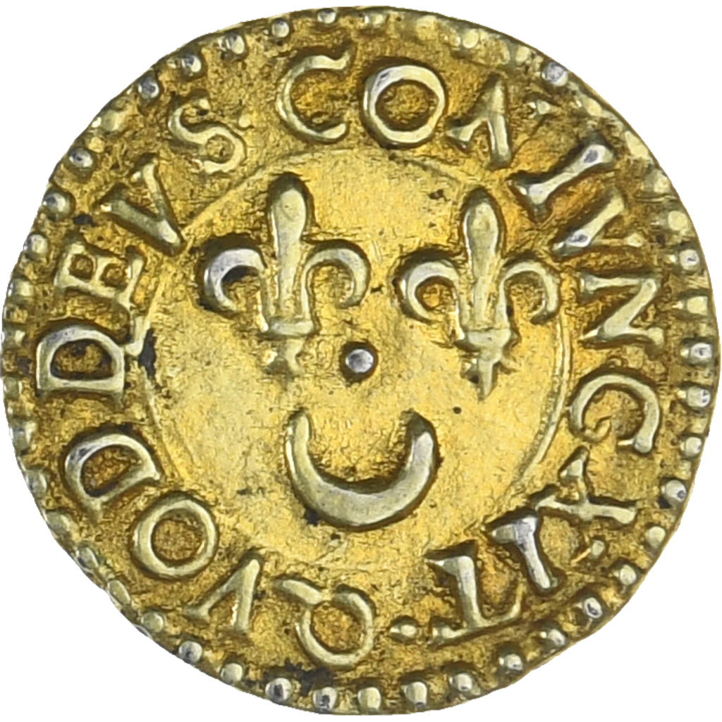 Francia, Denier à épouser, Collection Térisse, MBC+, Oro vermeil