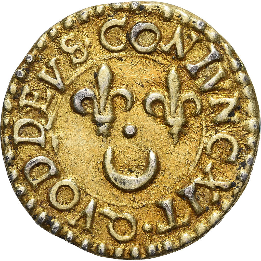 France, Denier à épouser, Collection Térisse, AU(50-53), Vermeil, Terisse:D109