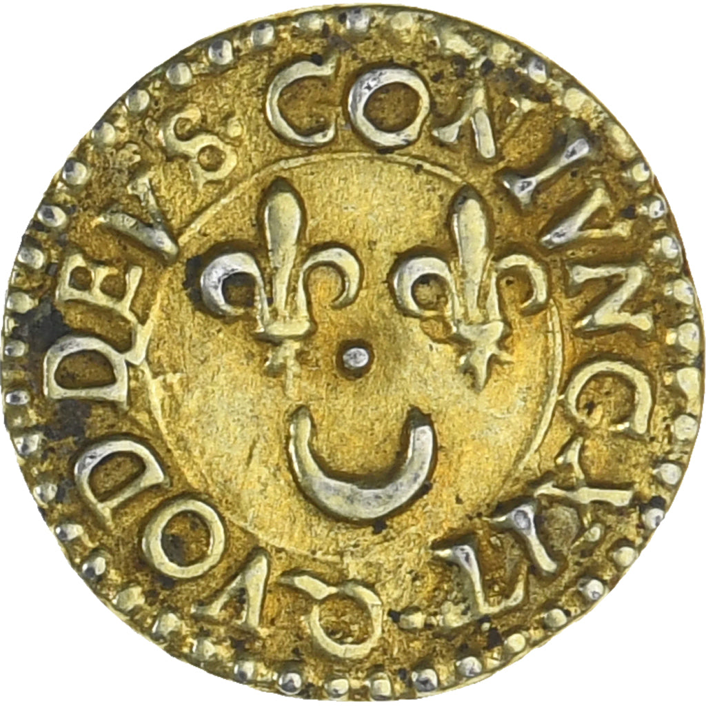 Francia, Denier à épouser, Collection Térisse, MBC+, Oro vermeil