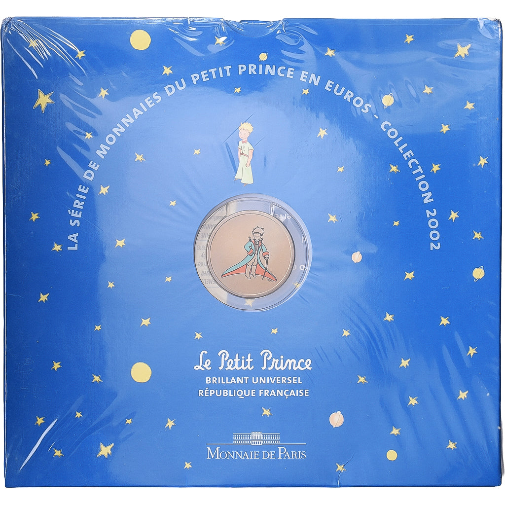 France, 1 cent to 2€ + token, Little Prince euro set, 2002, Monnaie de Paris, BU
