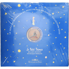 France, 1 cent to 2€ + token, Little Prince euro set, 2002, Monnaie de Paris, BU