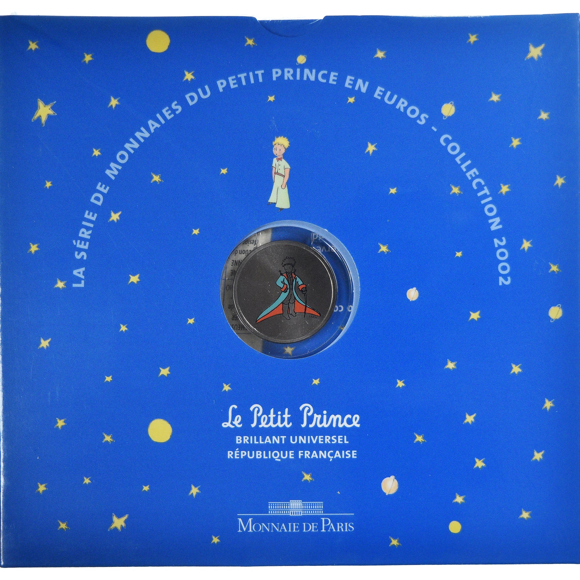 Francia, 1 c. to 2€ + token, Coffret Petit Prince, 2002, Monnaie de Paris, BU