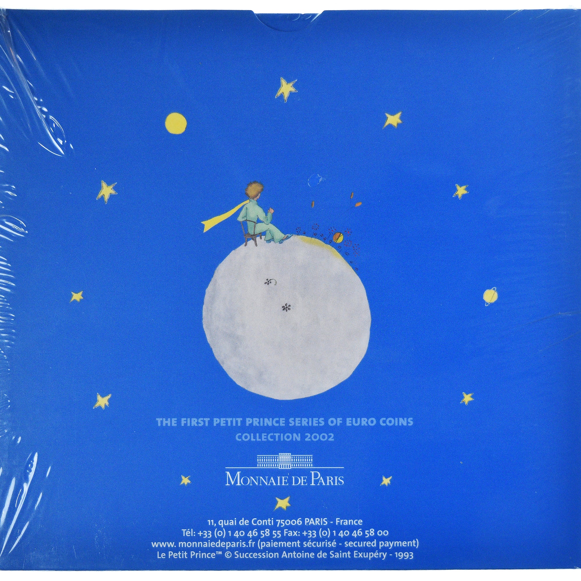 Francia, 1 c. to 2€ + token, Coffret Petit Prince, 2002, Monnaie de Paris, BU