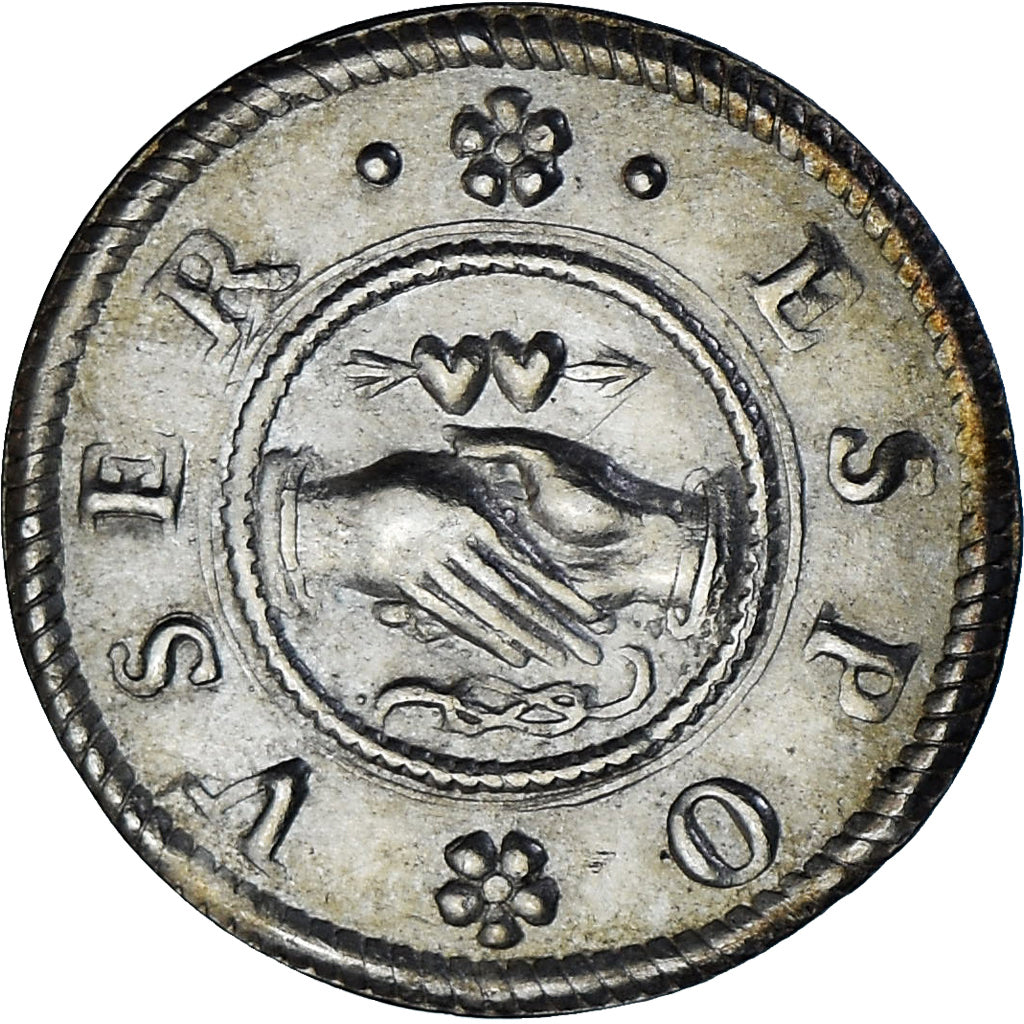 Francia, Denier à épouser, Collection Térisse, BB+, Argento, Terisse:D67