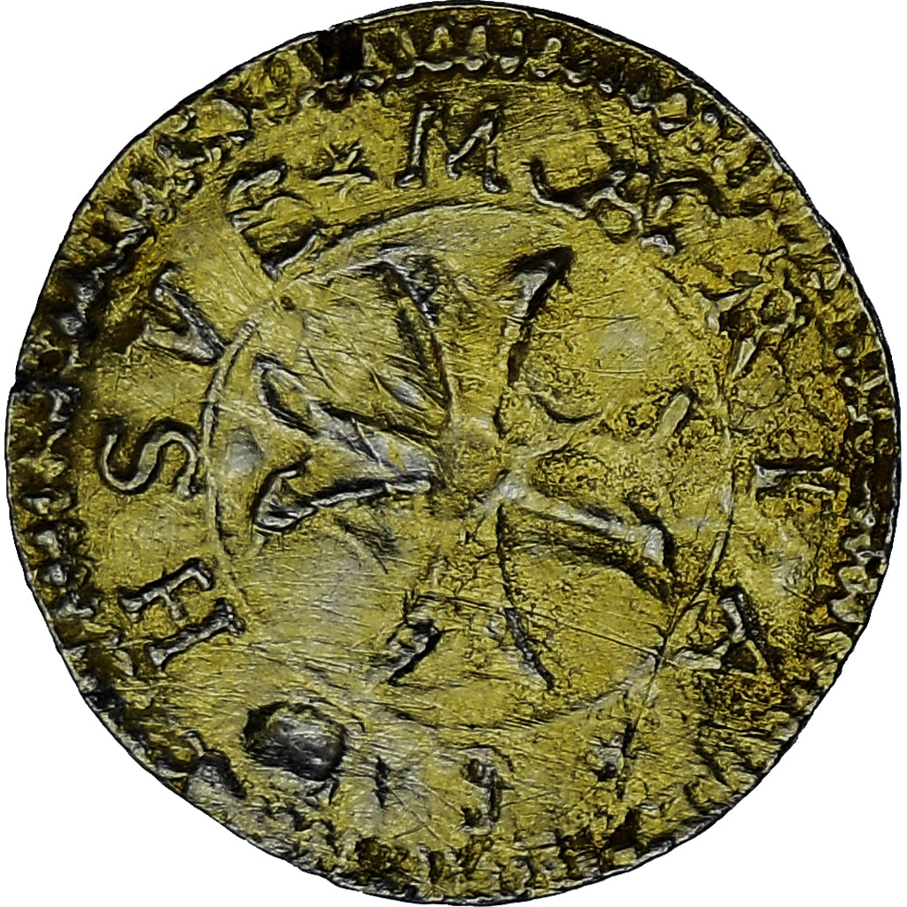 Francia, Denier à épouser, Collection Térisse, MB+, Vermeil, Terisse:D79