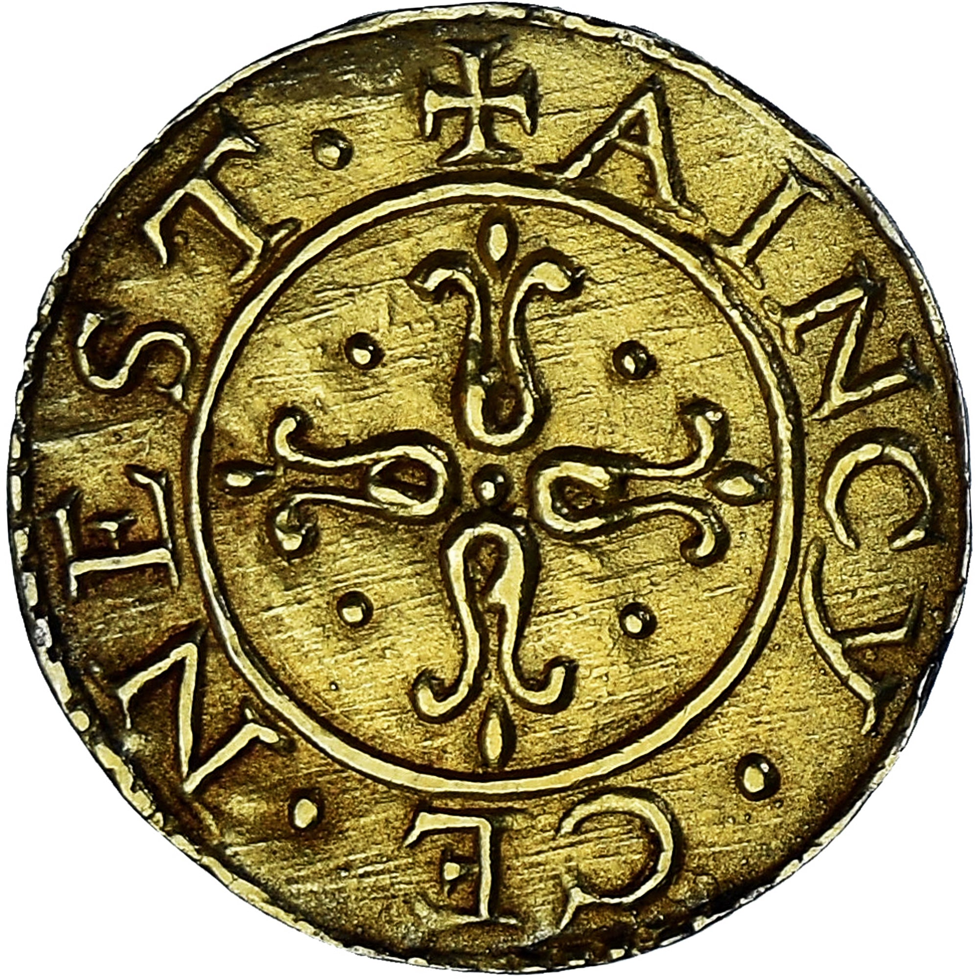 Francia, Denier à épouser, Collection Térisse, BB+, Vermeil, Terisse:D12