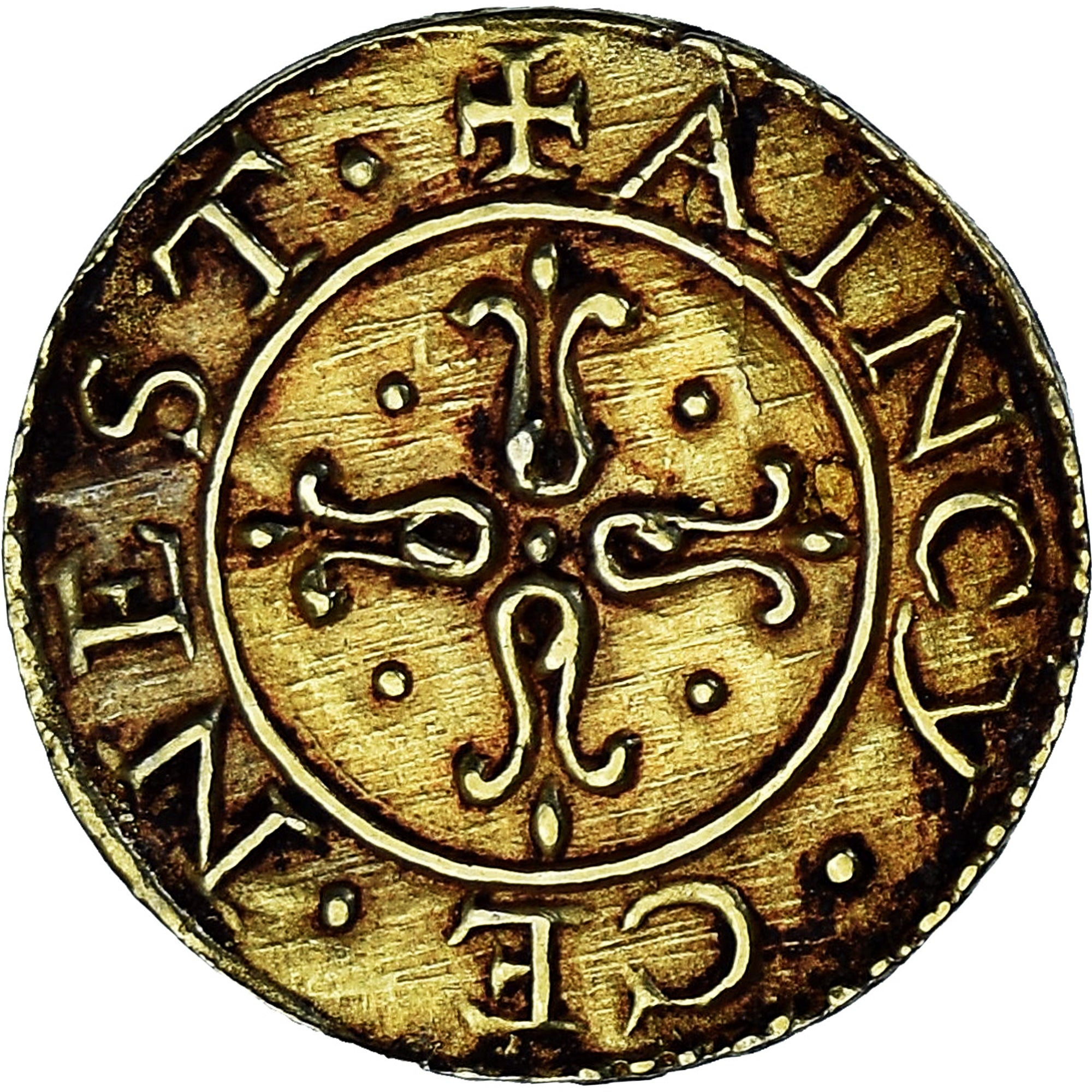 Francia, Denier à épouser, Collection Térisse, BB+, Vermeil, Terisse:D12