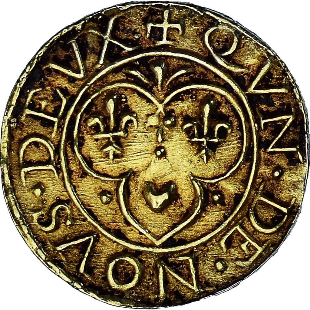 Francia, Denier à épouser, Collection Térisse, BB+, Vermeil, Terisse:D12