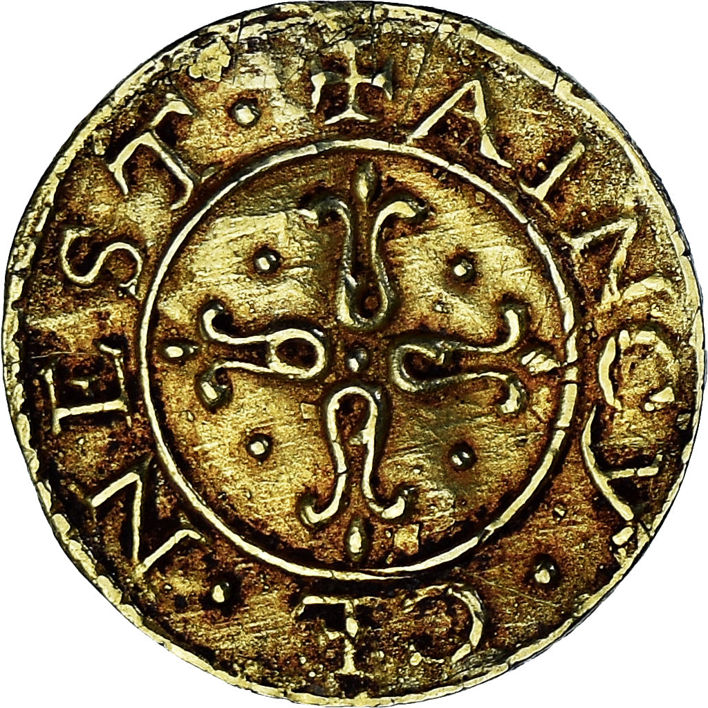 Francia, Denier à épouser, Collection Térisse, BB+, Vermeil, Terisse:D12