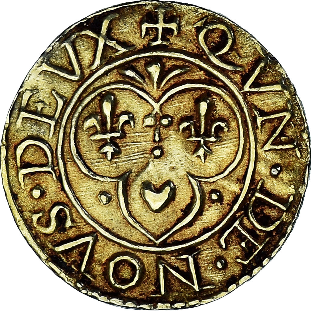 Francia, Denier à épouser, Collection Térisse, BB+, Vermeil, Terisse:D12