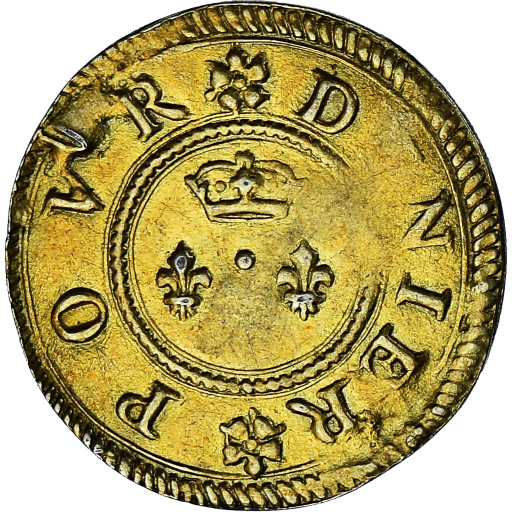 Francia, Denier à épouser, Collection Térisse, BB+, Vermeil, Terisse:D33