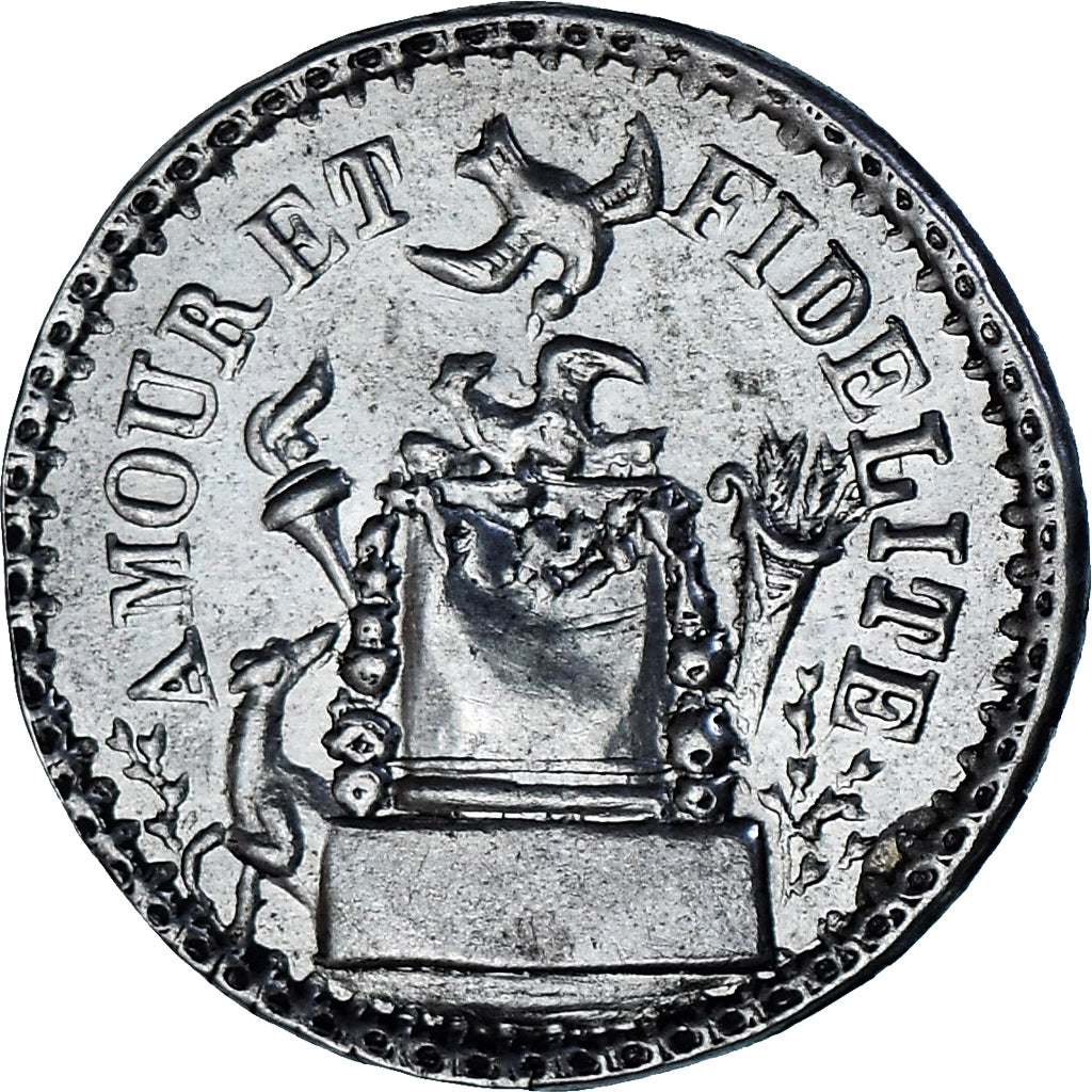 Frankrijk, Denier à épouser, Collection Térisse, ZF+, Zilver, Terisse:D18D