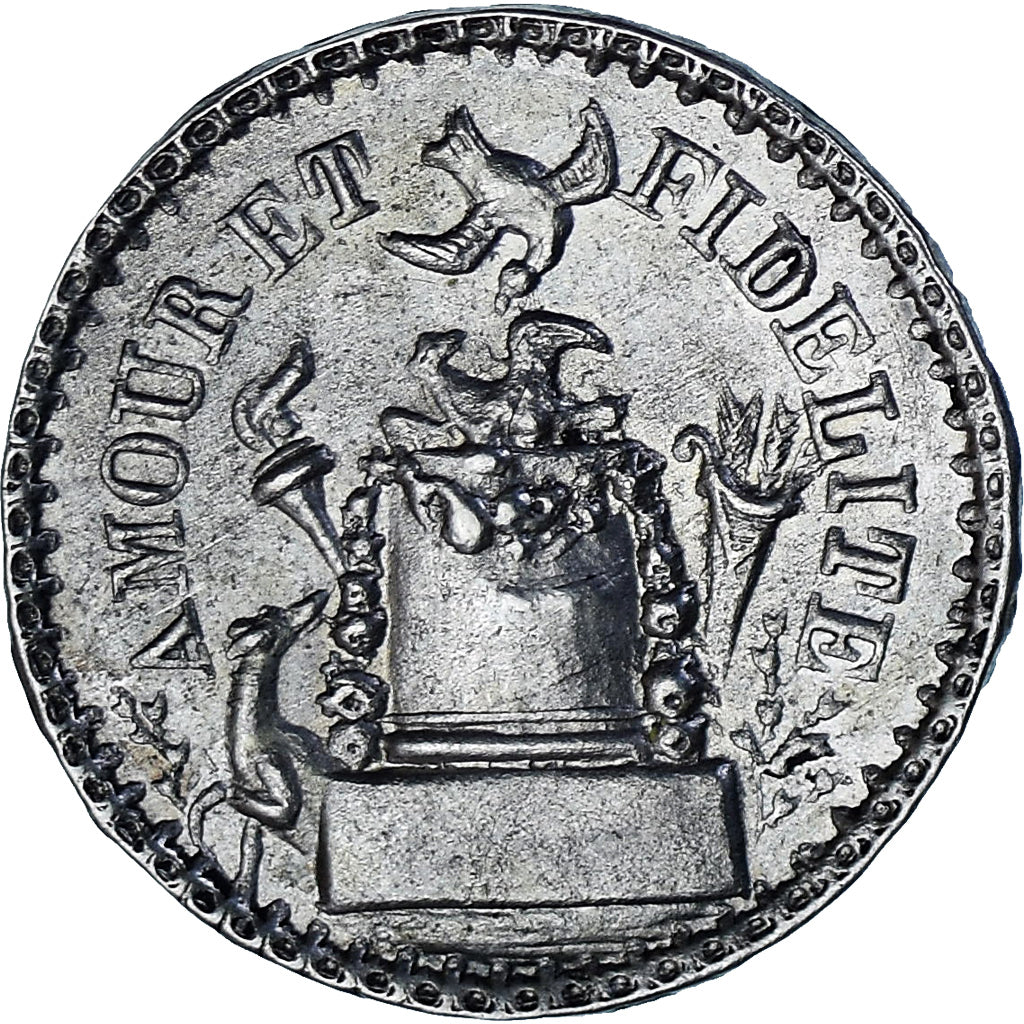 Frankrijk, Denier à épouser, Collection Térisse, ZF+, Zilver, Terisse:D18D