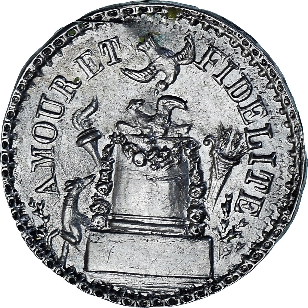 Frankrijk, Denier à épouser, Collection Térisse, ZF+, Zilver, Terisse:D18D