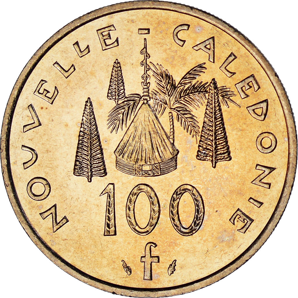 Moneta, Nuova Caledonia, 100 Francs, 1994, Paris, I.E.O.M., SPL-, Nichel-bronzo
