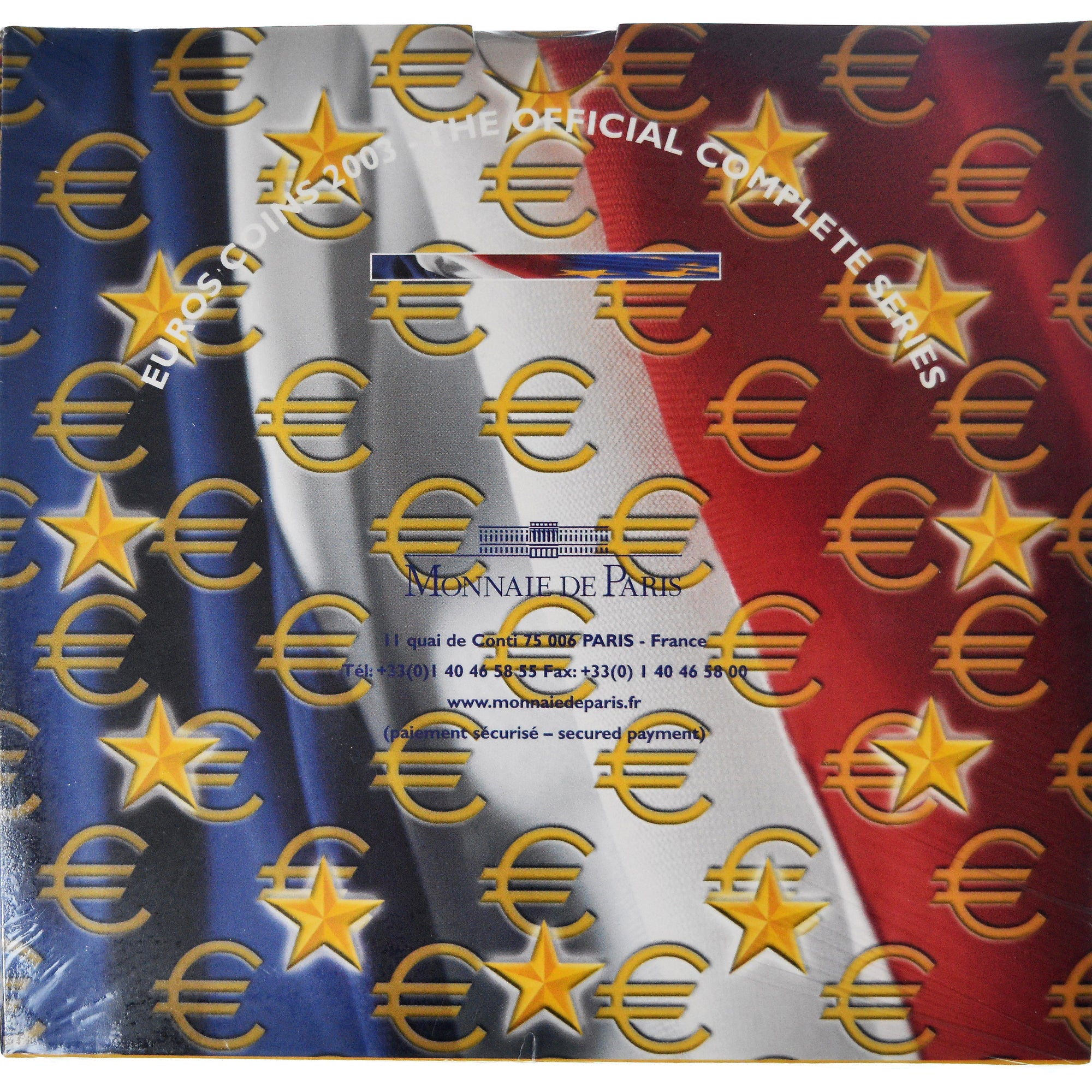 France, Coffret 1c. à 2€, 2003, Monnaie de Paris, BU, MS(65-70)