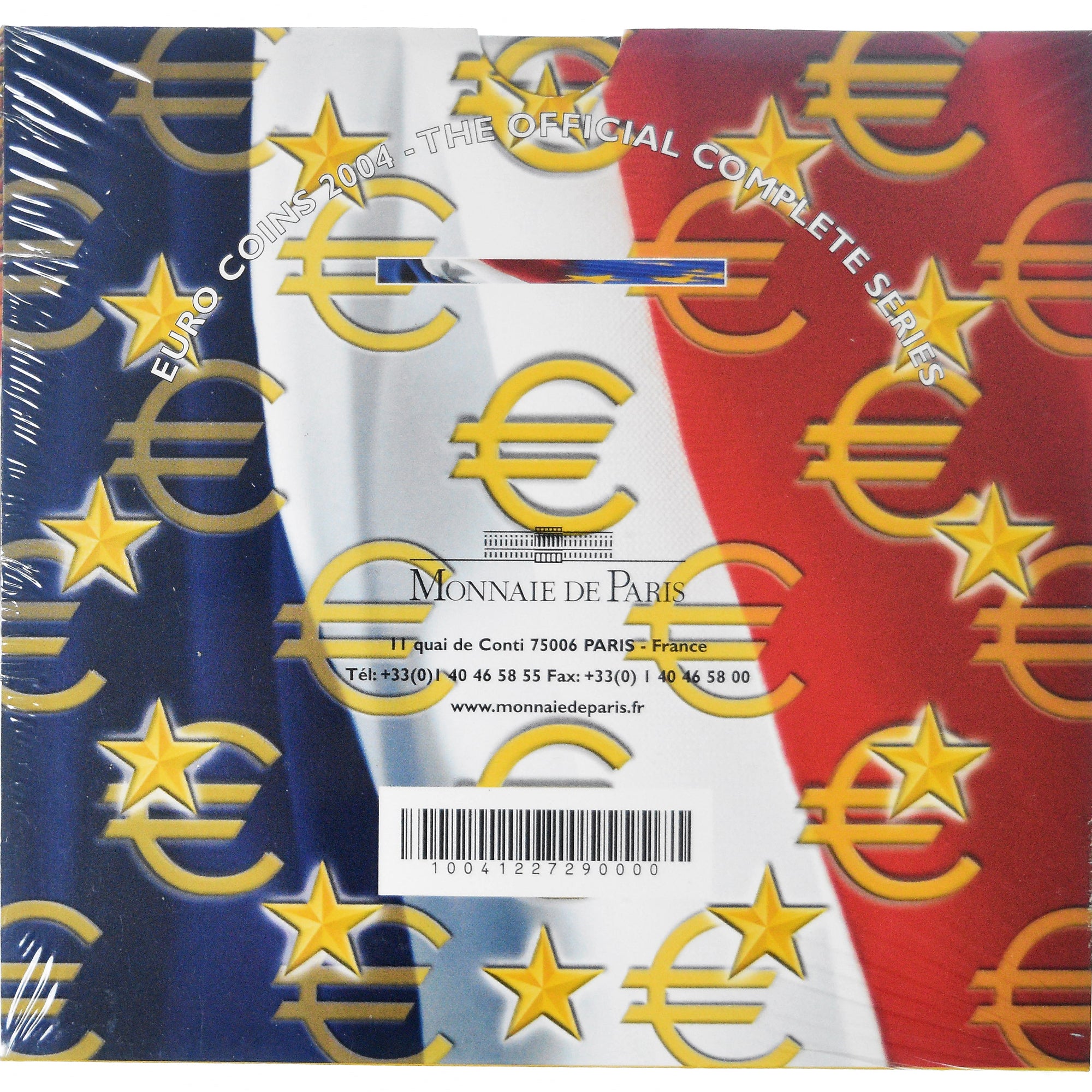 France, Coffret 1c. à 2€, 2004, Monnaie de Paris, BU, MS(65-70)