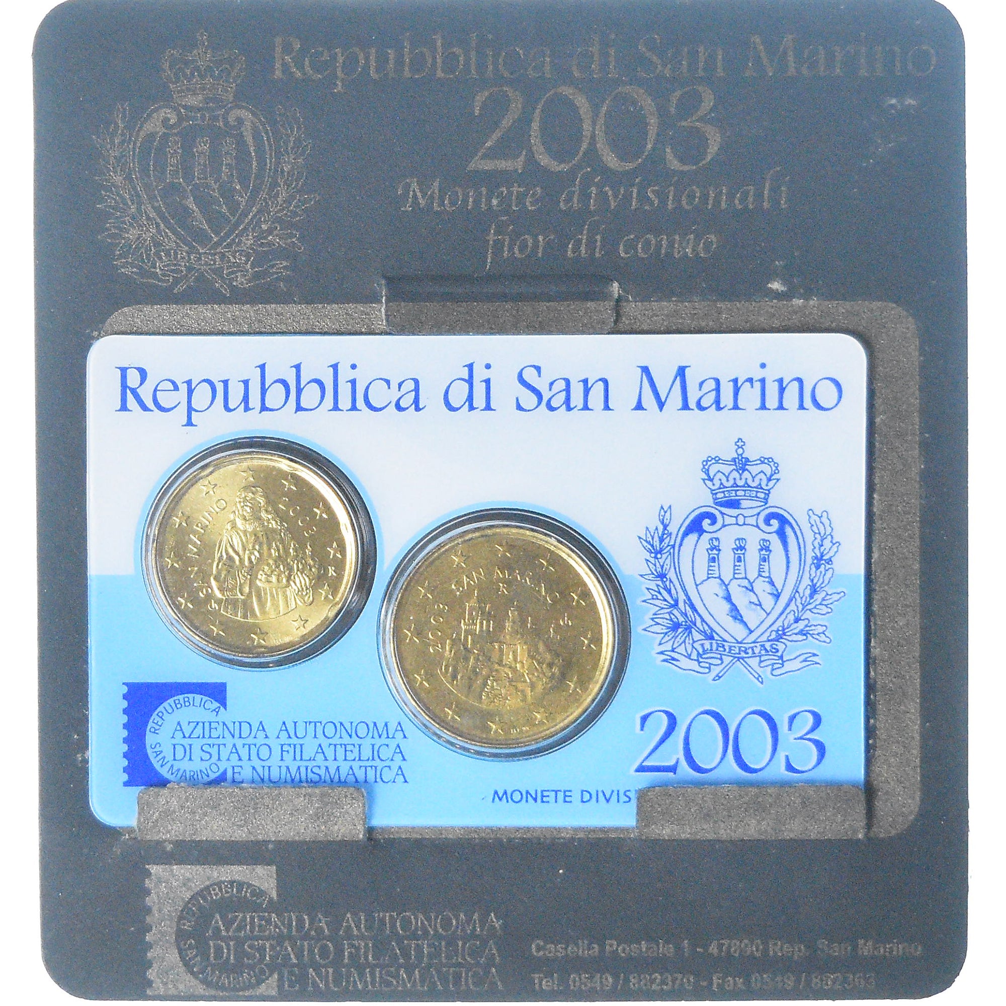 San Marino, 20 c. + 50 c., 2003, Rome, FDC, MS(65-70), Nordic gold