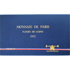 Monnaie, France, Coffret 1 c. à 50 frs., 1975, Monnaie de Paris, FDC, FDC