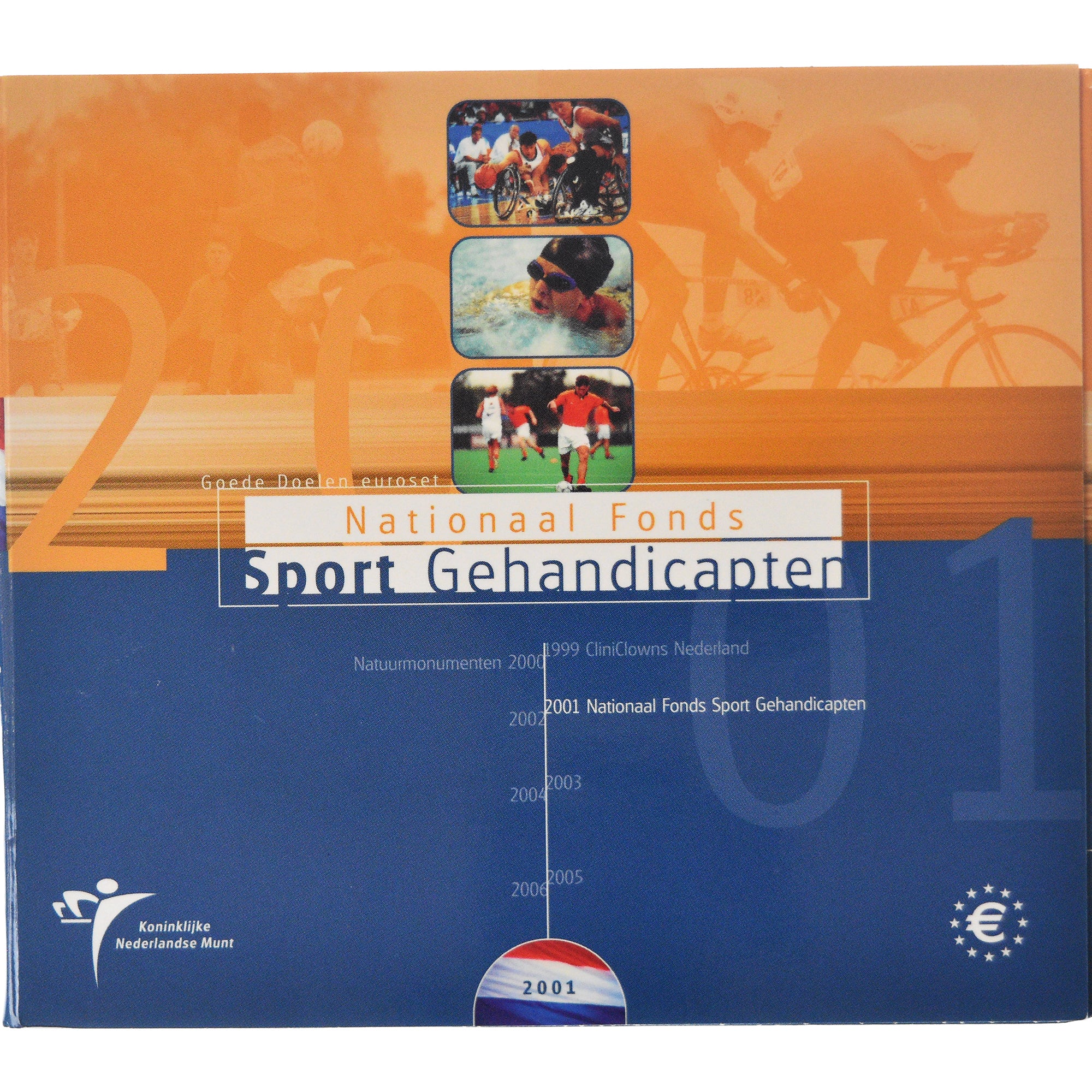 Niederlande, Coffret 1c. à 2€, Handisport, 2001, Utrecht, STGL