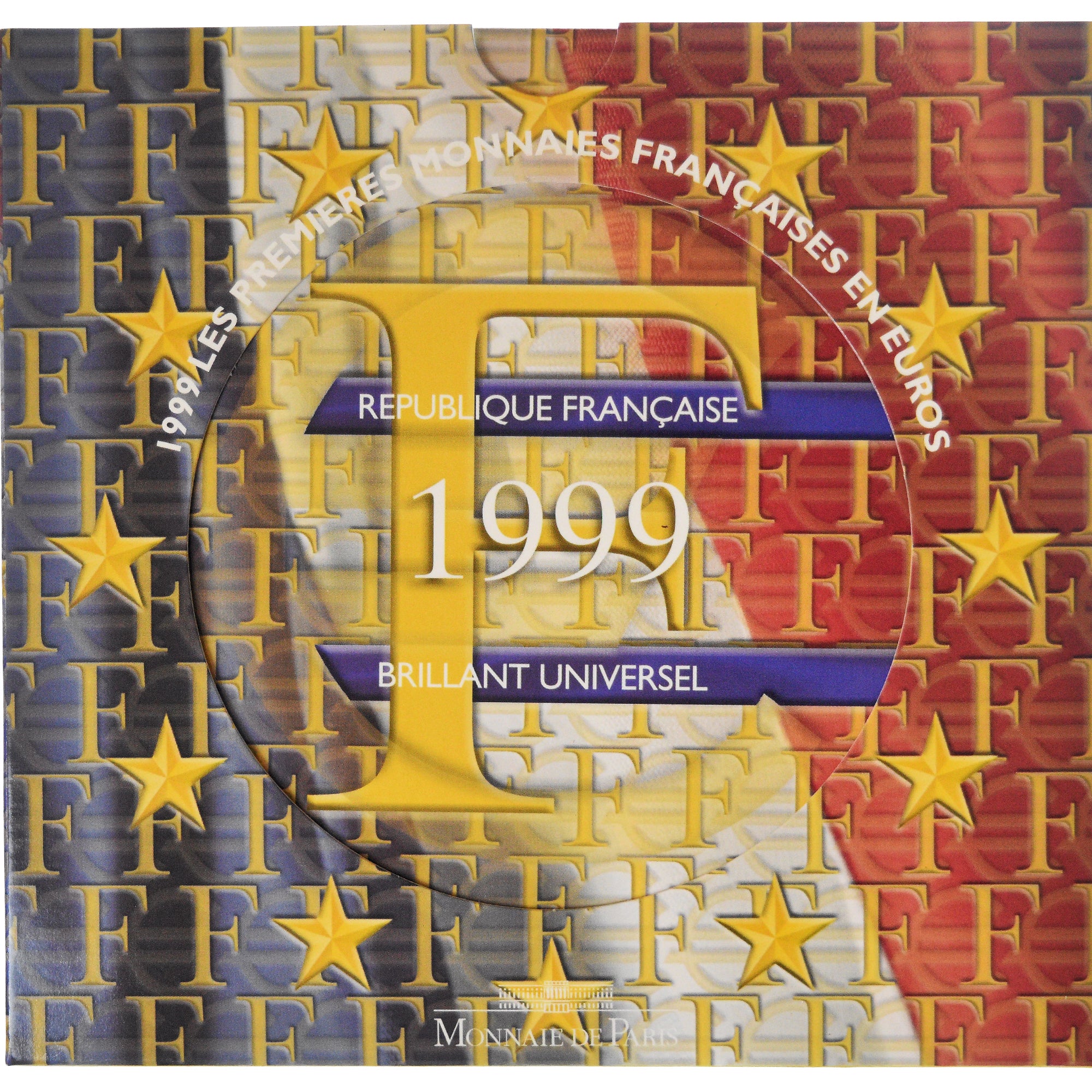 France, Coffret 1c. à 2€, 1999, Monnaie de Paris, BU, MS(65-70)