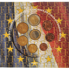 France, Coffret 1c. à 2€, 2000, Monnaie de Paris, BU, MS(65-70)