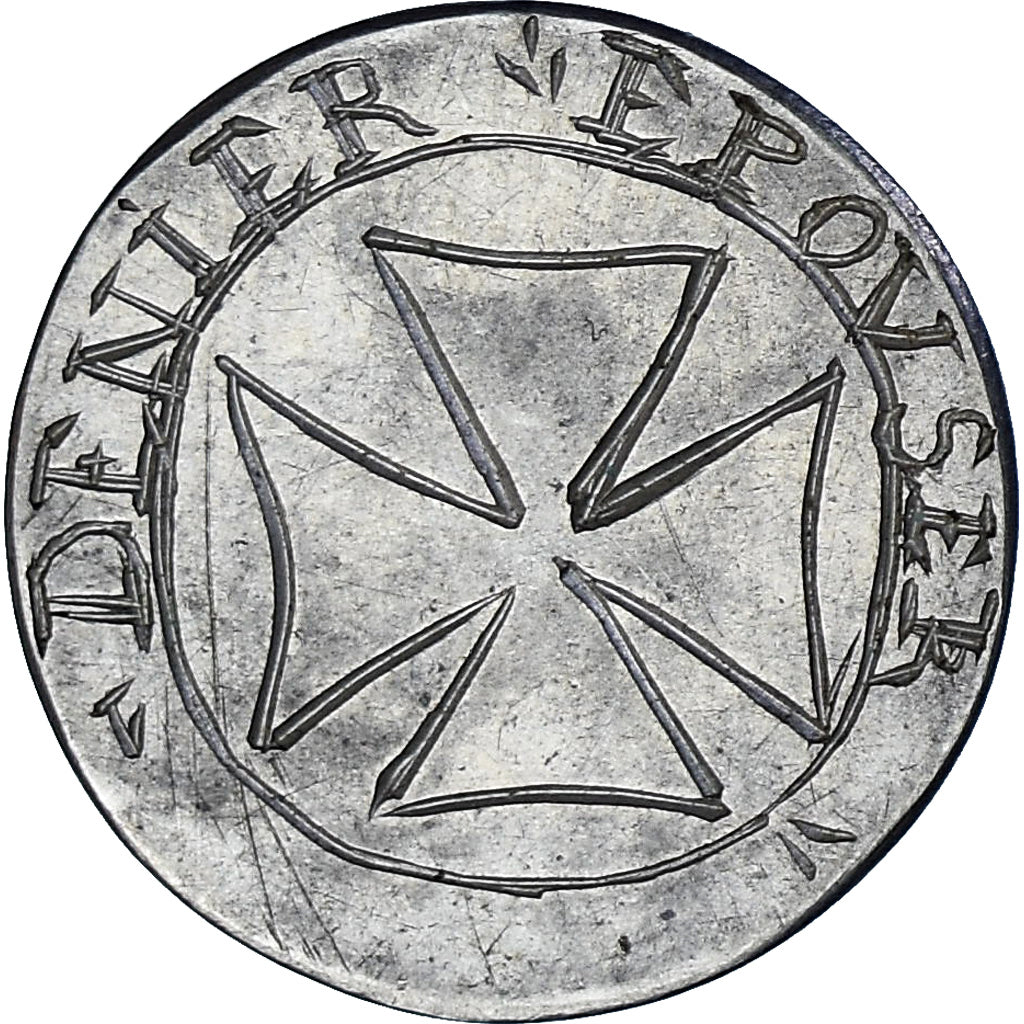 Francia, Denier à épouser, Collection Térisse, MBC, Plata, Terisse:-