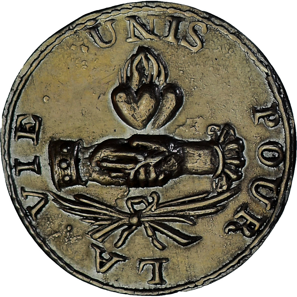 Frankrijk, Denier à épouser, Collection Térisse, ZF+, Zilver, Terisse:D133