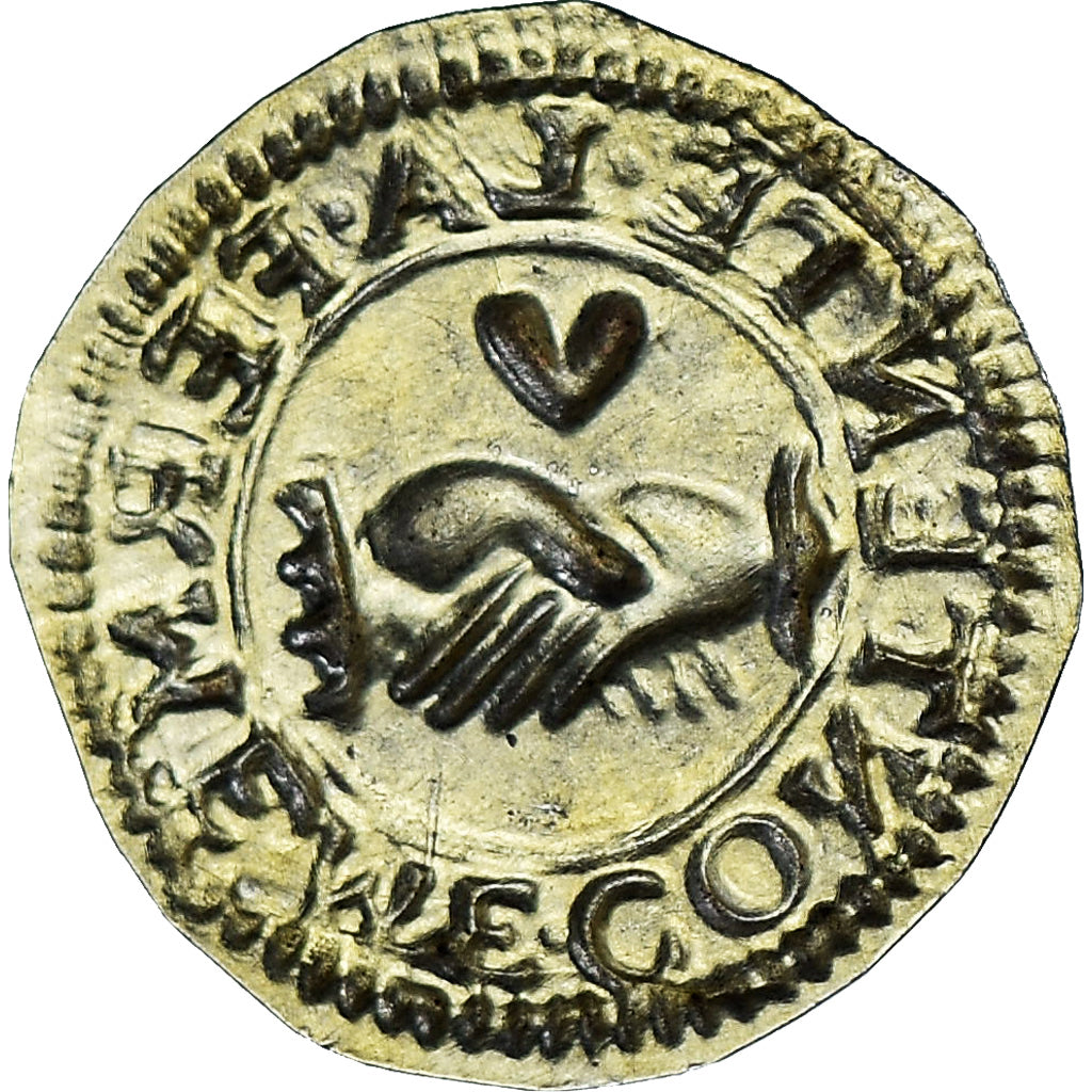 Francia, Denier à épouser, Collection Térisse, BB+, Vermeil, Terisse:D80