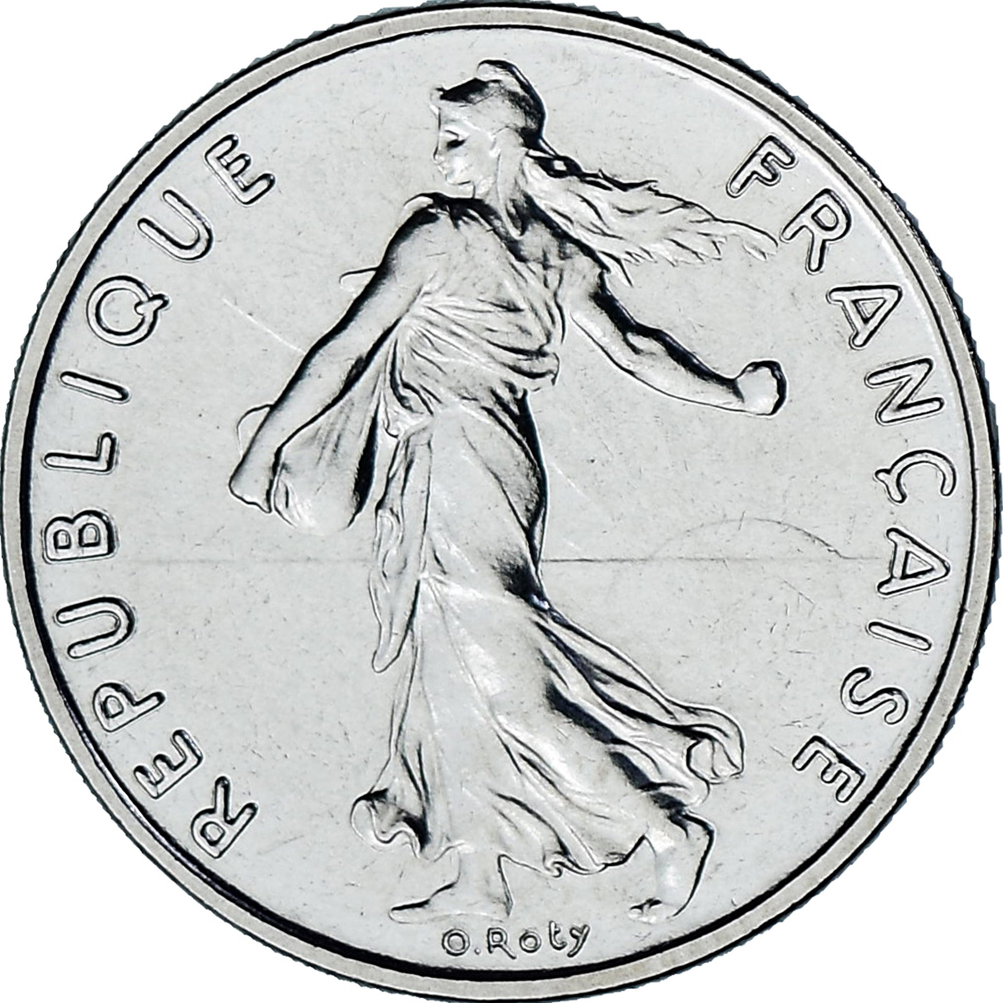Moeda, França, Semeuse, 1/2 Franc, 1983, Monnaie de Paris, série FDC