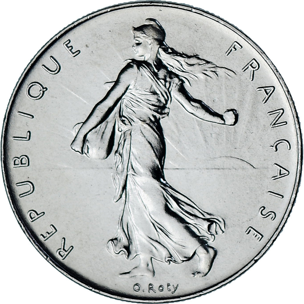 Moeda, França, Semeuse, Franc, 1976, Monnaie de Paris, série FDC, MS(65-70)