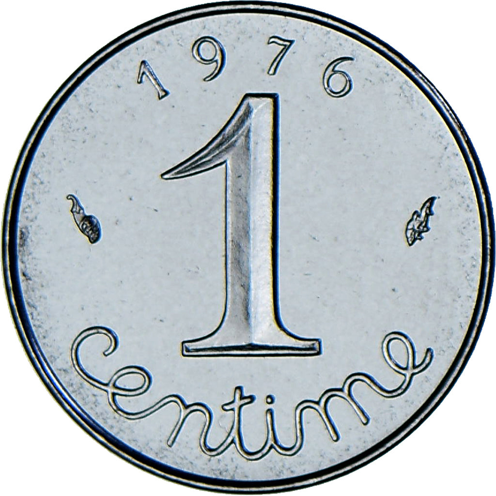 Coin, France, Épi, Centime, 1976, Monnaie de Paris, série FDC, MS(65-70)