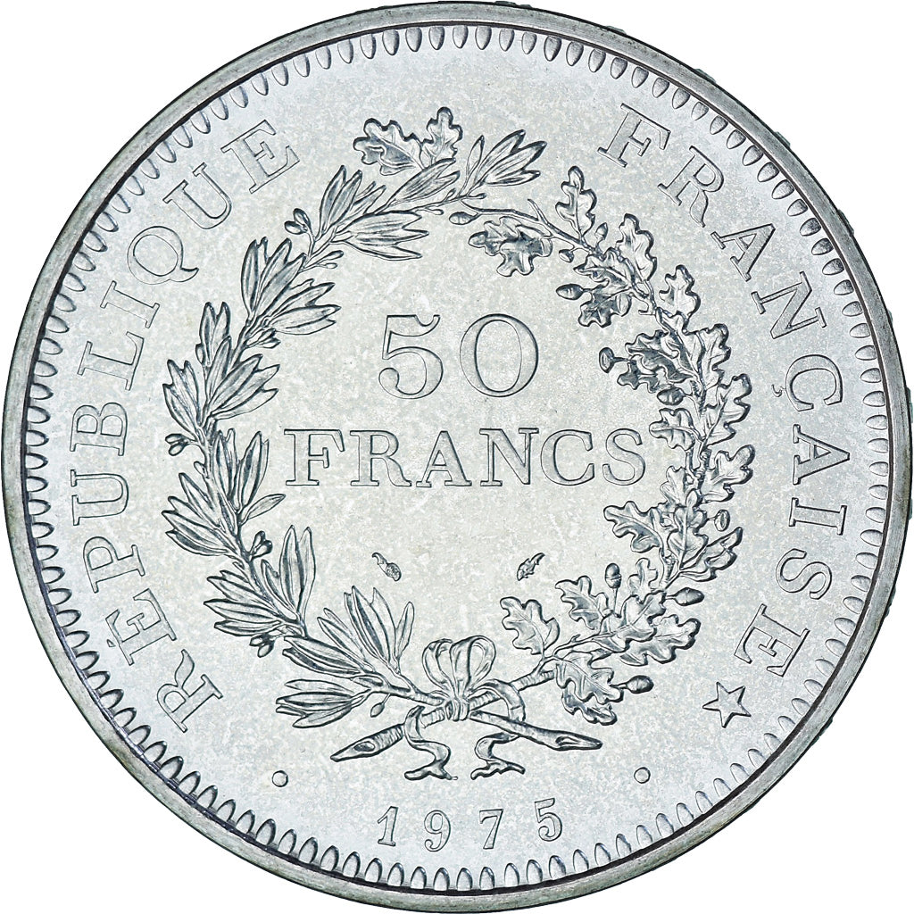 Moneta, Francia, Hercule, 50 Francs, 1975, Monnaie de Paris, série FDC, FDC