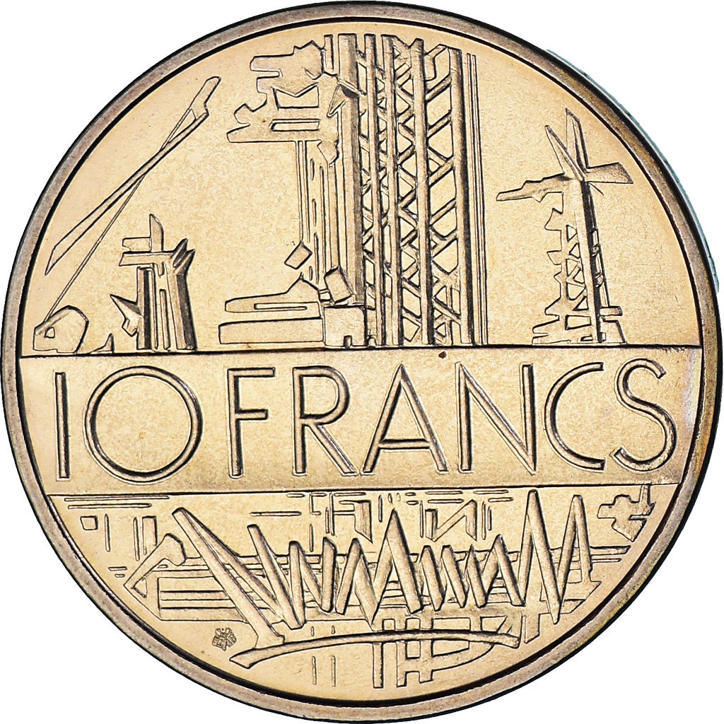 Monnaie, France, Mathieu, 10 Francs, 1975, Monnaie de Paris, série FDC, Tranche