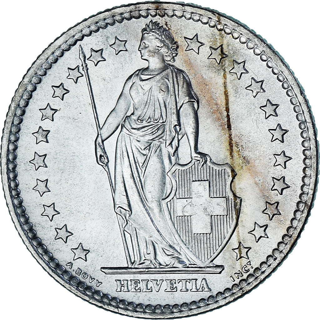 Moneda, Suiza, 2 Francs, 1964, Bern, SC, Plata, KM:21