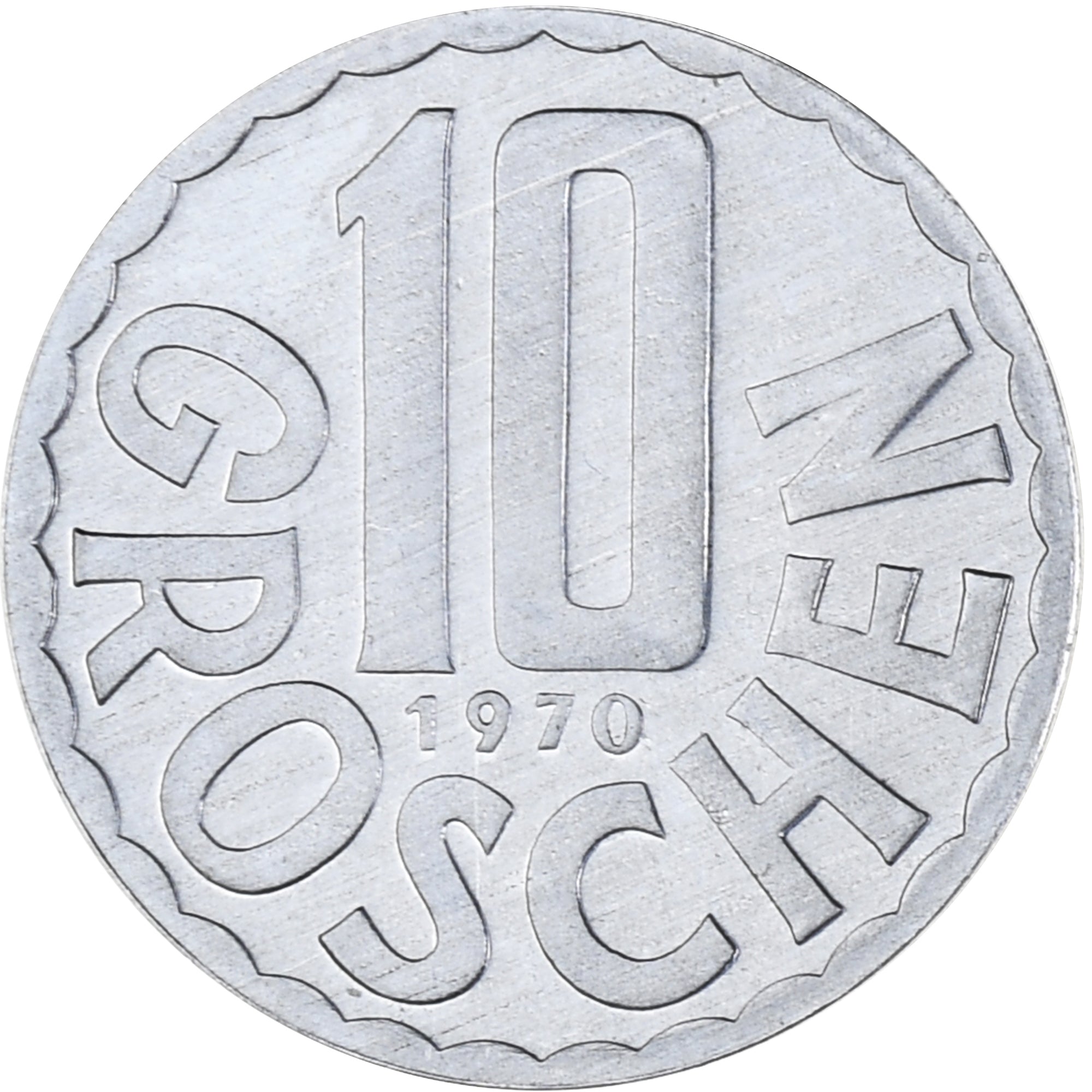 Moneda, Austria, 10 Groschen, 1970, Vienna, Proof, SC, Aluminio, KM:2878