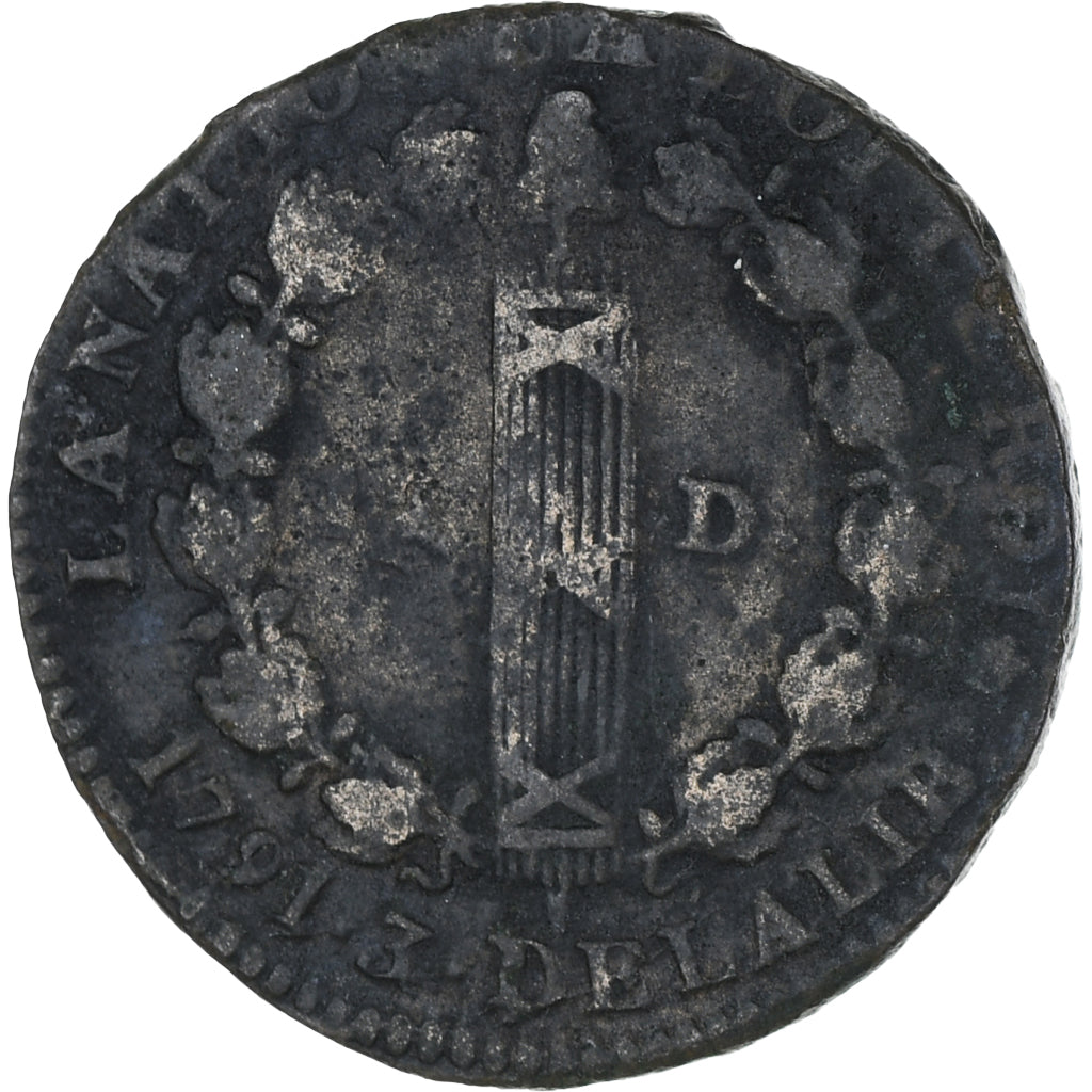 Münze, Frankreich, Louis XVI, 12 deniers françois, 1791·3, Paris, SGE+