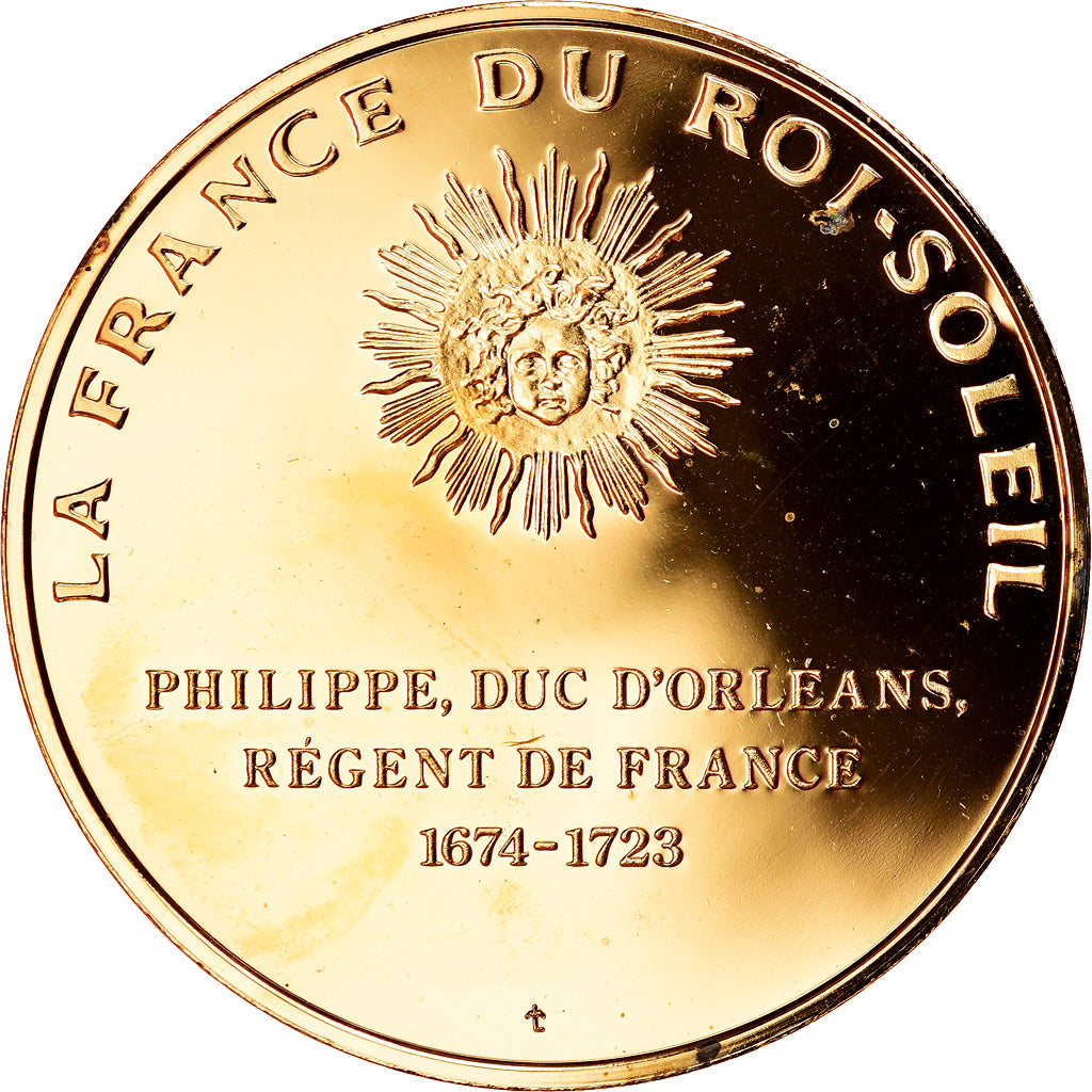 Francia, medalla, Philippe d'Orléans, La France du Roi Soleil, SC, Oro vermeil