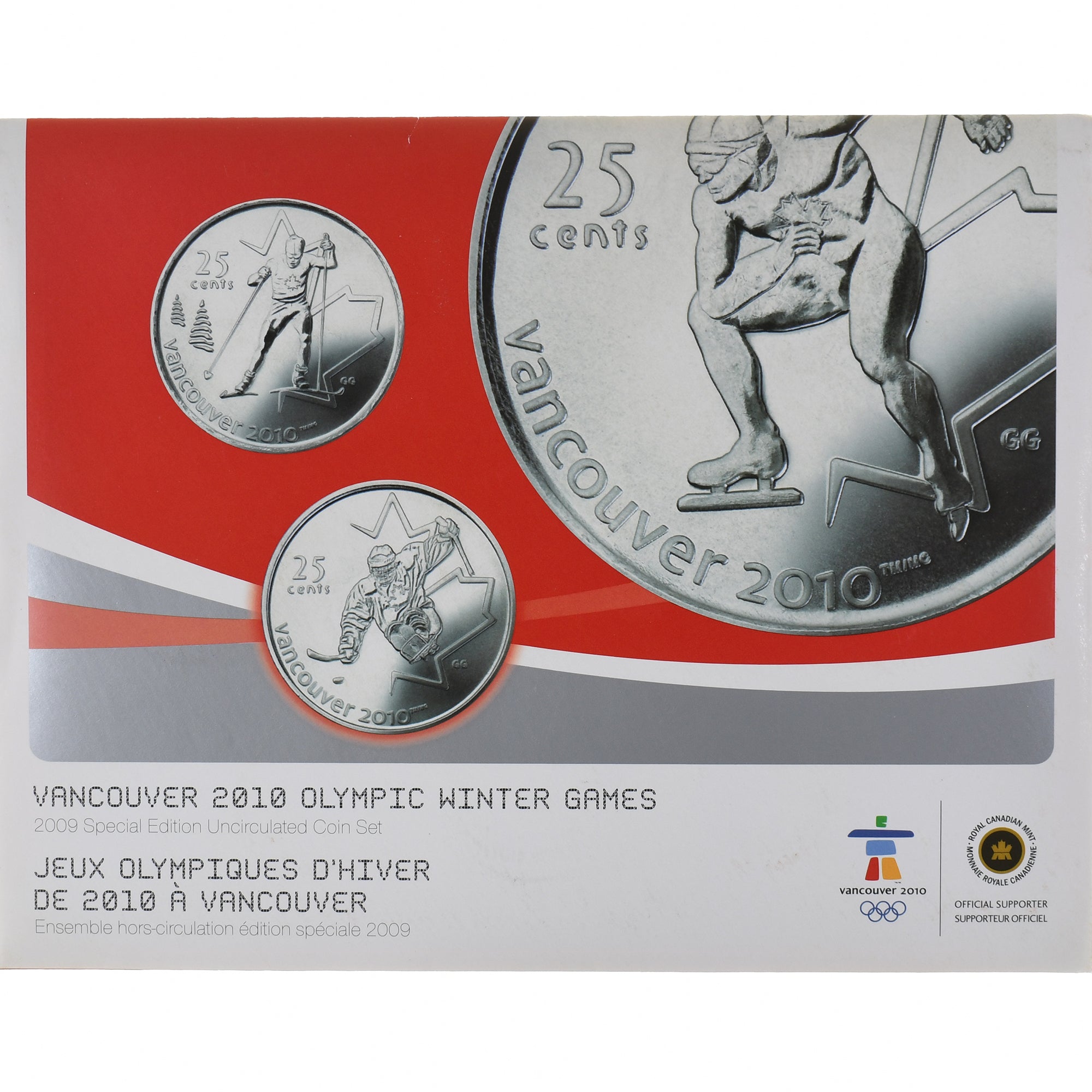 Coin, Canada, Vancouver Olympics, 1 c. to 2$, 2009, Royal Canadian Mint, UNC