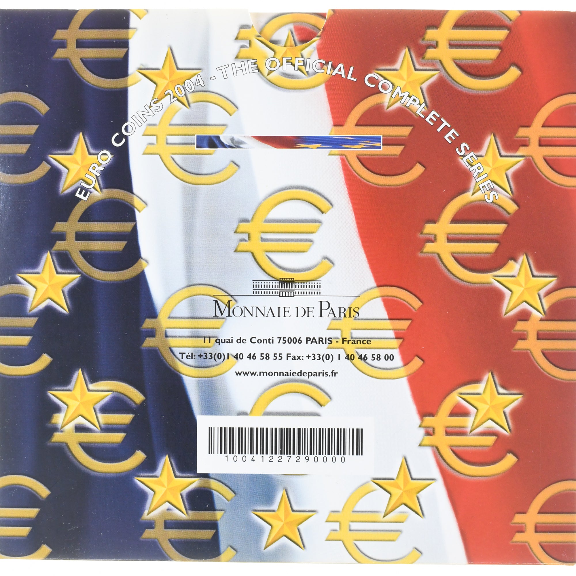 França, Coffret 1c. à 2€, 2004, Monnaie de Paris, BU, MS(65-70), N/D
